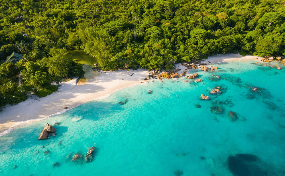 Hvar á að Seychelles lónið