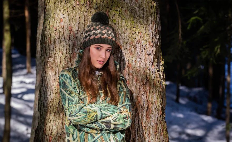 Glæsilegar kvenlegar vetrarhúfur